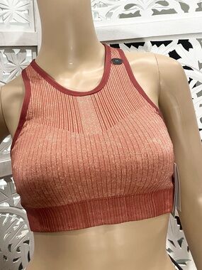 NWT Nike Ribbed Light-Support Sport Crop Top